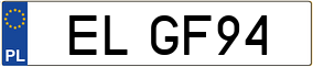 Truck License Plate